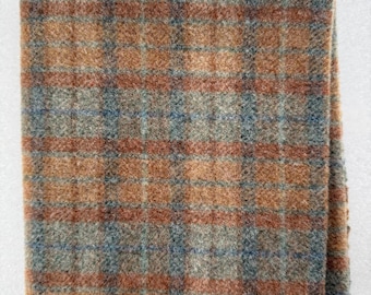 Pastel Plaid - 100% Wool Fabric Fat 1/4 Yard {16"x28"} For Rug Hooking -  Washed And Ready To Use