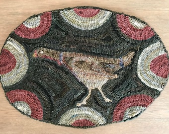 Olde Heritage Turkey  ~ Rug Hooking Pattern on Linen