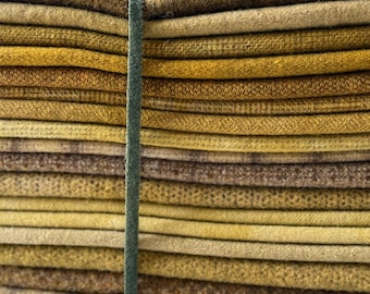 Hand Dyed Wool Fabric, 4.25 Yards Mustard Wool for Primitive Rug Hooking