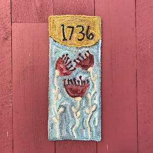 Rug Hooking Pattern 1736 Tulips on Linen
