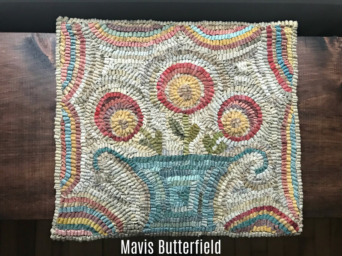 RUG HOOKING KIT - Flowers for Lucy - Etsy