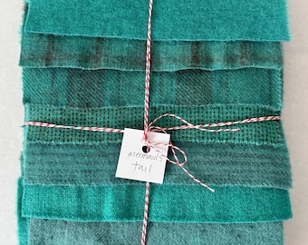 Hand Dyed Wool Bundles