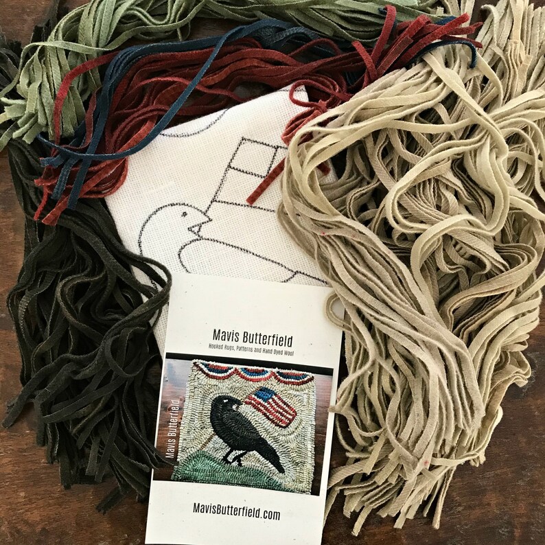 RUG HOOKING KIT - Patriotic Crow With American Flag - Etsy