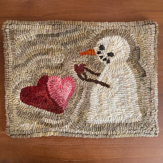 Tissu Laine Teinté Jan's Primitive Rug Hooking 13.25 X 32 Pouces - Jaune Vert - Neuf