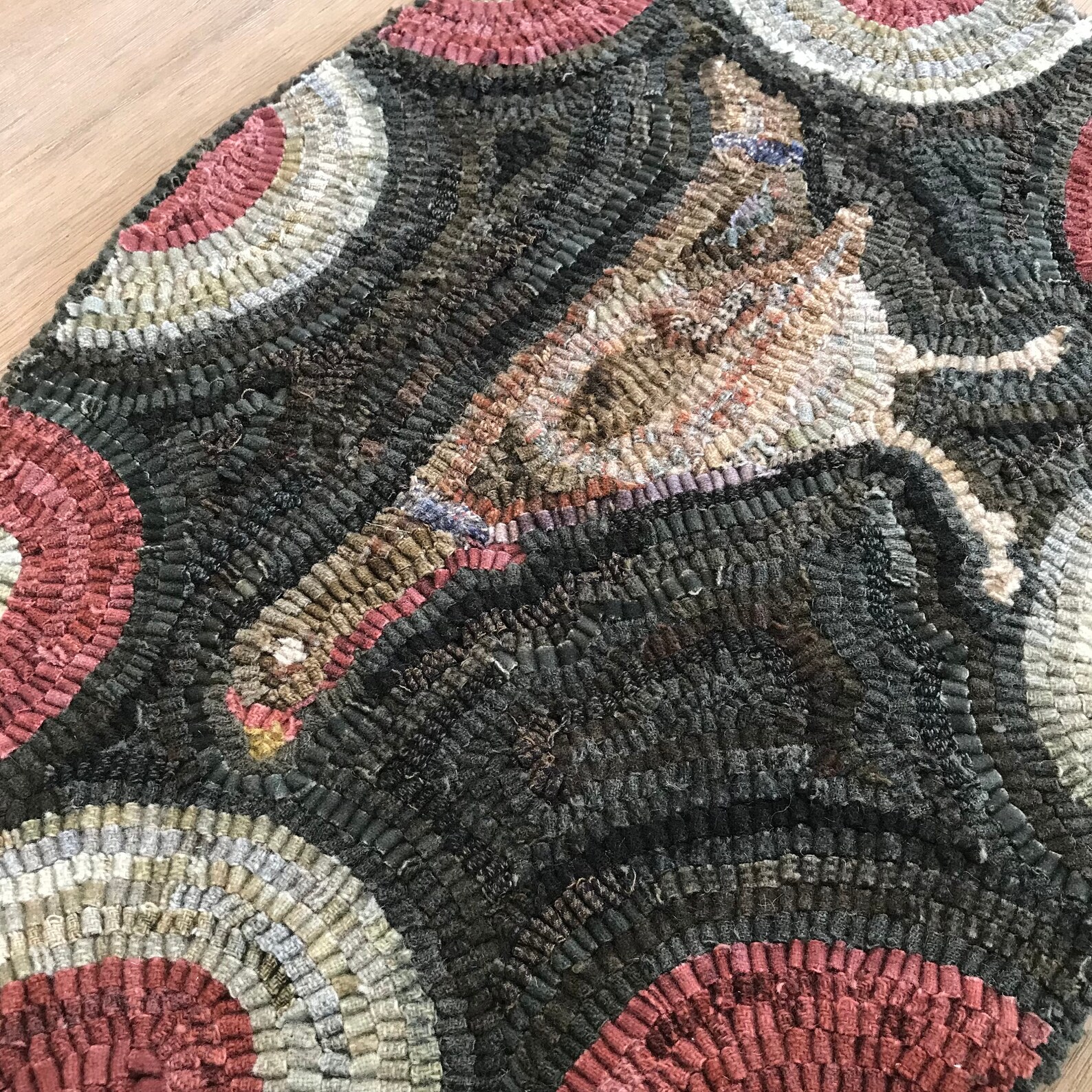 Turkey Hook Rug Olde Heritage Turkey ~ Rug Hooking Pattern on Linen - Etsy