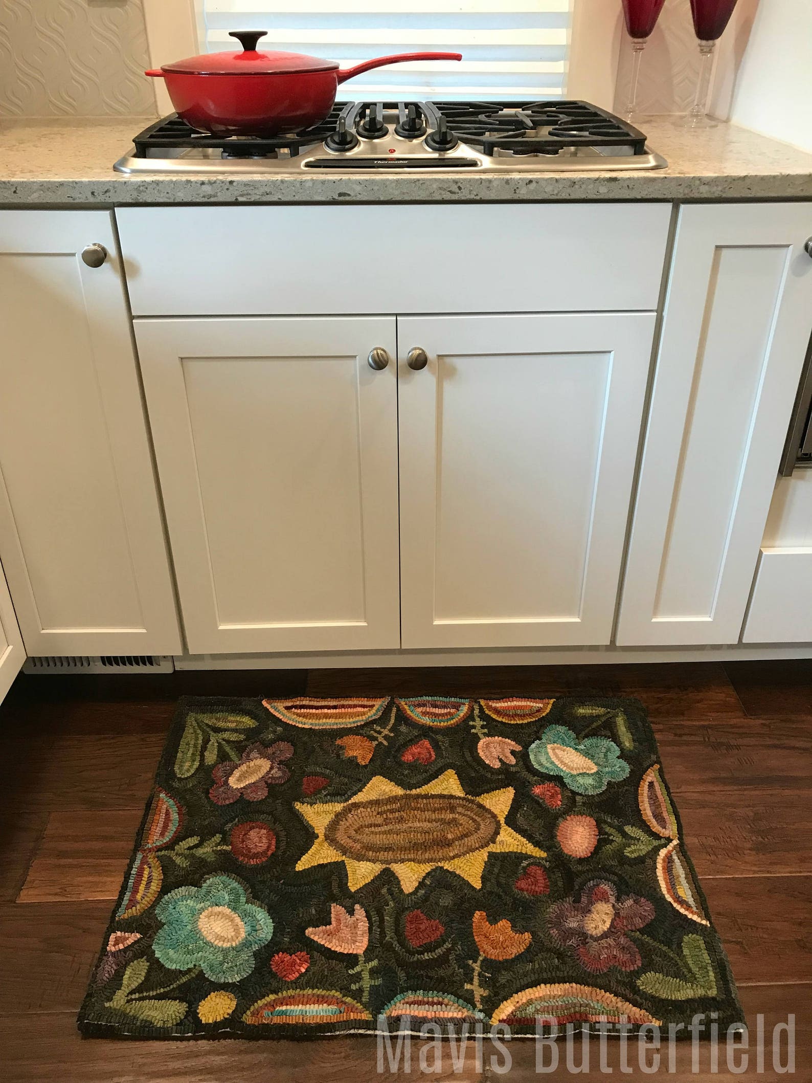 Rug Hooking Pattern ~ Happy Happy Flowers ~ on Linen - Etsy