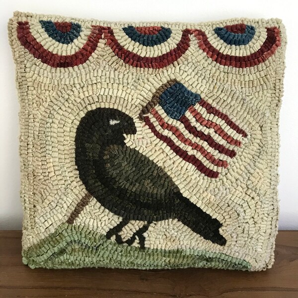 Hooked Rug Crows - Etsy
