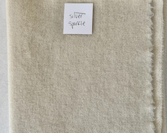 Silver Sparkle Wool Fabric – Fat Quarter, Rug Hooking Supply
