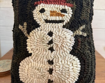 Rug Hooking Pattern ~ Mr. Snow ~ on Linen