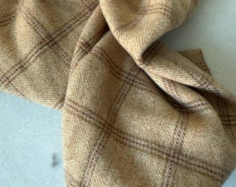 Buttermilk Plaid Wool Fabric – Fat Quarter, Rug Hooking Supply