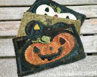 Rug Hooking Pattern Happy Jack on Linen or Paper