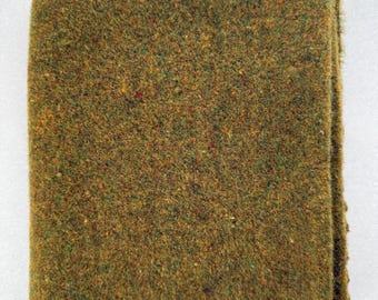 Army Blanket Green/Bronze - 100% Wool Fabric Fat 1/4 Yard {16"x28"} For Rug Hooking -  Washed And Ready To Use