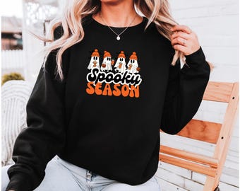 Spooky Season Sweatshirt: Cozy Halloween Crewneck - Unisex Fall Wear