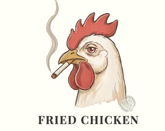 Fried Chicken Stoner Funny Weed Cannabis Png