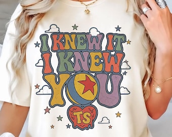 Comfort Colors® Vintage Toy Story 5 Shirt, I Knew It I Knew You Tee, Woody Buzz Lightyear Friendship Shirt, Disneyland Family Matching Shirt