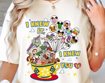 Comfort Colors® Toy Story Friends Balloon Shirt, I Knew It, I Knew You Shirt,Toy Story Family Tee, Disney Family Trip 2026 Gift