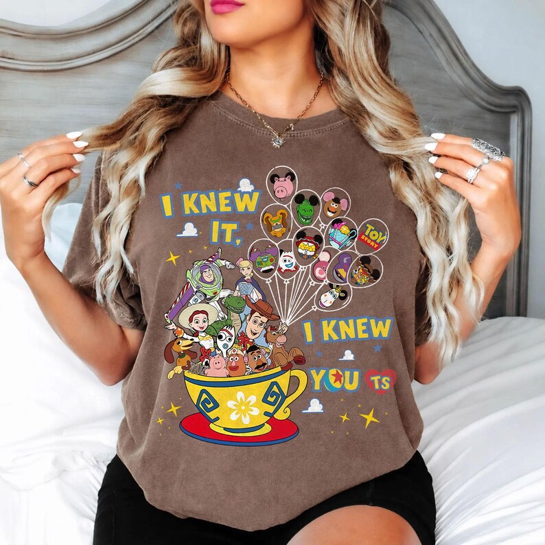 Comfort Colors® Toy Story Friends Balloon Shirt, I Knew It, I Knew You Shirt,Toy Story Family Tee, Disney Family Trip 2026 Gift image 6