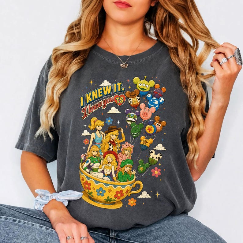 Comfort Colors® Vintage I Knew It, I Knew You Tee, Toy Story 5, Jessie Graphic Tee, Disneyland Family Vacation 2026, Disney Pixar Outfit image 7