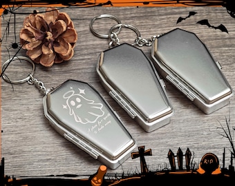 Spooky Coffin Ashtray - Halloween Gift for Smokers - Personalized Gothic Ashtray Laser Engraved