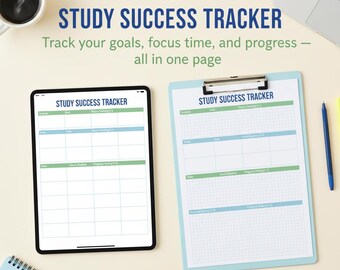ADHD Study Success Tracker: Printable Student Planner (PDF)