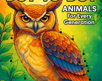 Animal Dot-To-Dot Activity Book | Printable PDF (27 Pages)