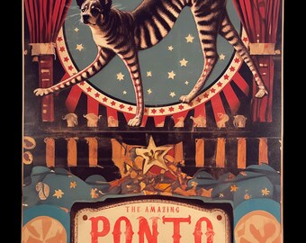 Live Freaks Poster Circus Freak Show Art Retro Print Freakshow