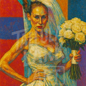 Carrie Bradshaw Inspired Art Print *Digital Art Print of Original*