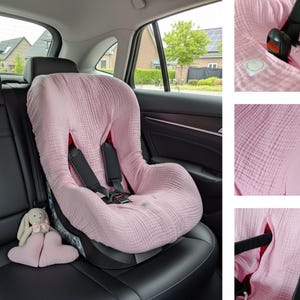 Organic Muslin Baby Car Seat Cover Liner: Breathable Cotton , stroller cover image 11