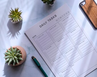 Minimalist Daily Planner: To-Do List, Appointments, Reminders (PDF Download, Multiple Sizes)