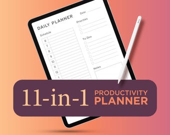 Digital Productivity Planner | Minimalist GoodNotes iPad Planner (PDF Download)