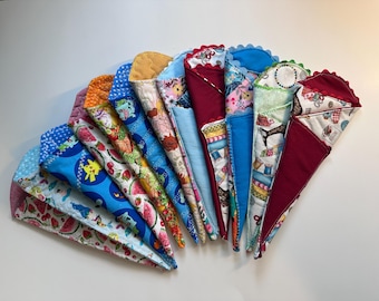 Handgemaakte schaarhouder; Quilter & Crafter-cadeau; Naaischaarzakje; Stoffen schede voor knutselgereedschap;