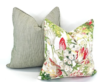 Decorative Pillow Cover in Spring Ready Garden