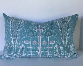 pillow lacefield decorative covers bombay ikat kelly piping