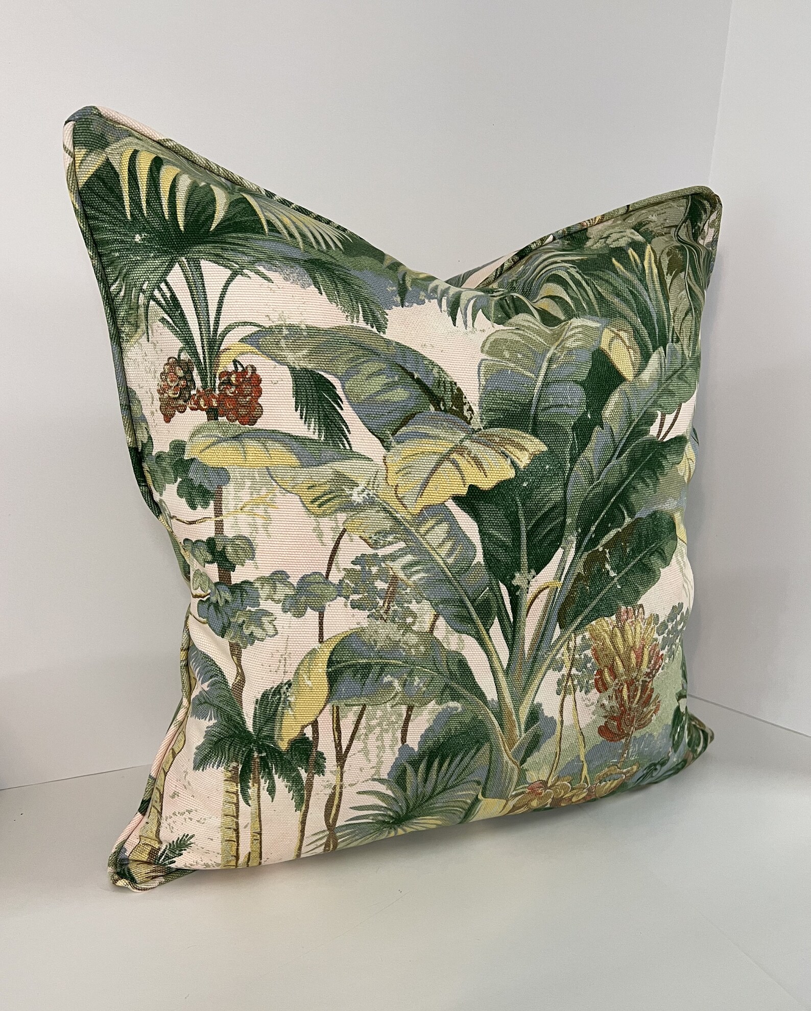 Palm Pillow Cover in Tommy Bahama Home Nature Lover Seamist Etsy
