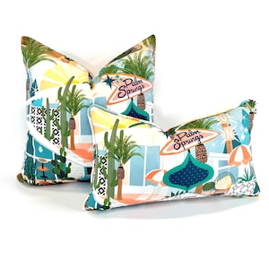 70’s Palm Springs Cali Decorative Pillow Cover (Inserts are Now Available for Purchase!)