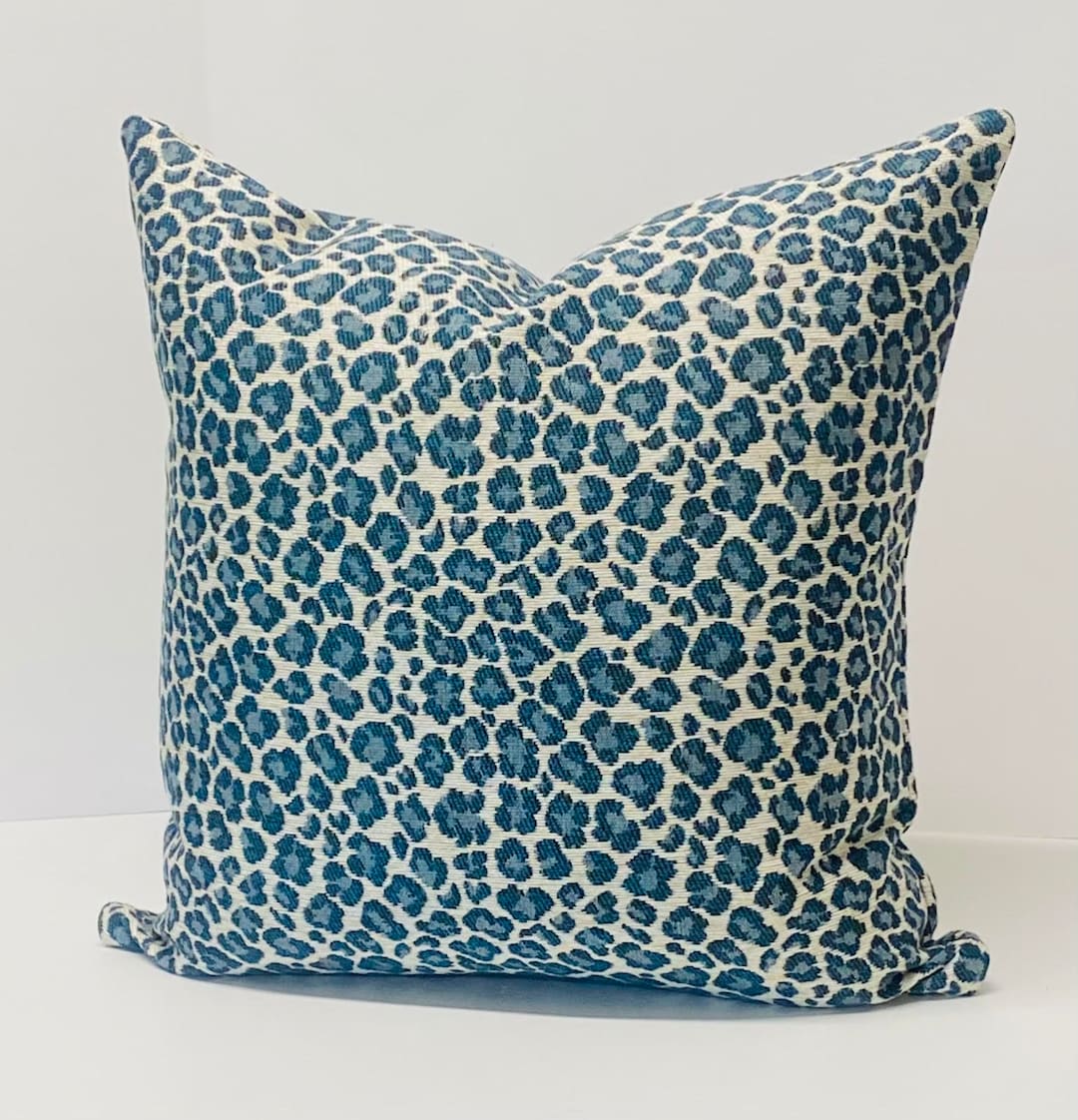 Leopard Pillow Cover in Designer Luxury Chenille Animal Print Etsy
