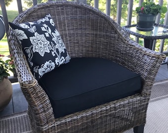 Chair Cushion in a Variety of Sizes and Fabrics - Custom Sizes are Available