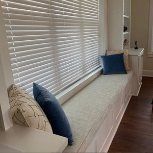 Cushion Bench and Trapezoid Window Seat Cushions in a Wide Variety of Fabrics