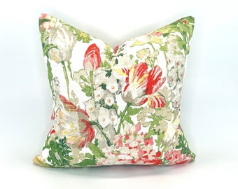 Decorative Pillow Cover in Spring Ready Garden