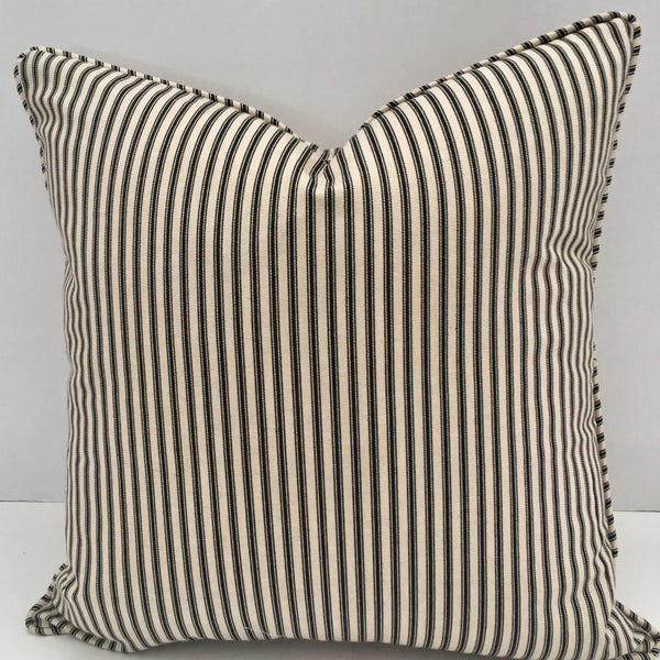 Ticking Pillow Etsy