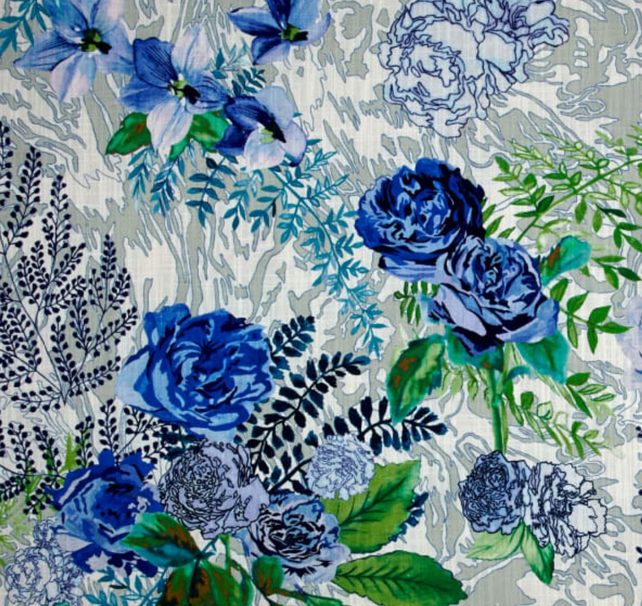 Lacefield Pillow Covers in Blue Floral Featuring Global Market Etsy