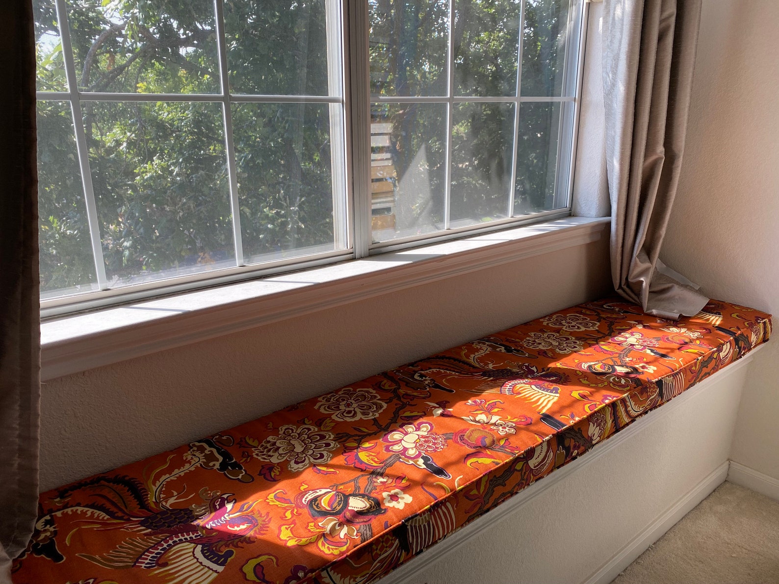 Custom Trapezoid Window Cushion made to fit your space Etsy
