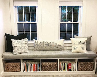 Custom Velvet Bench and Trapezoid Cushions in a Wide Variety of Fabrics