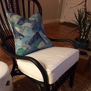 Chair Cushion in a Variety of Sizes and Fabrics - Custom Sizes are Available