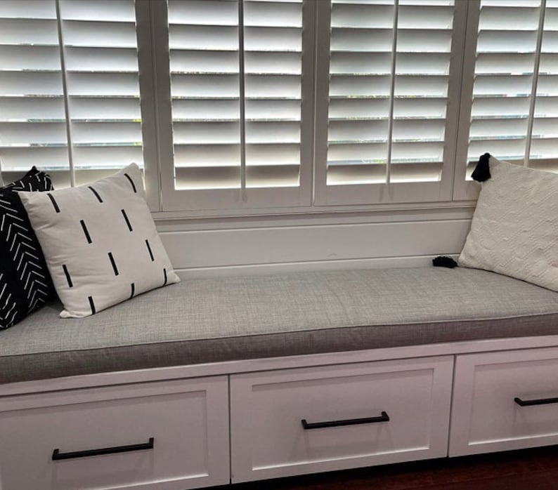 Custom Bench Window and Trapezoid Cushions in a Wide Variety Etsy