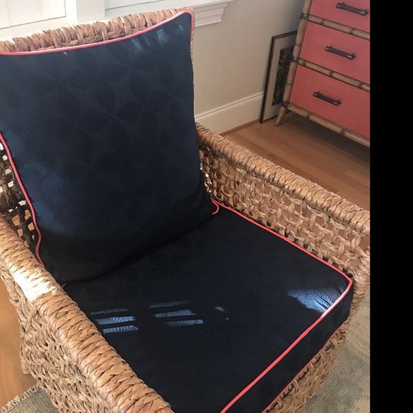 Chair Cushion in Custom Sizes and Fabrics