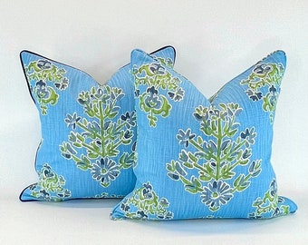 Pillow Cover in Lacefield Clara Cornflower