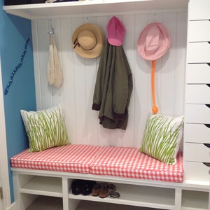 Mudroom Bench Cushion Window Seat Cushion in a wide variety of fabrics