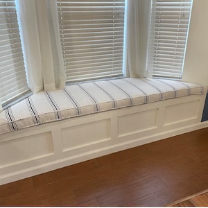 Cushion Bench Trapezoid Window Seat Cushions in a Wide Variety of Fabrics including Sunbrella Crypton Performance Fabrics