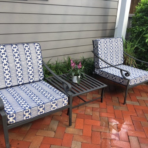 Custom Outdoor Cushions in Custom Sizes and Fabrics Etsy